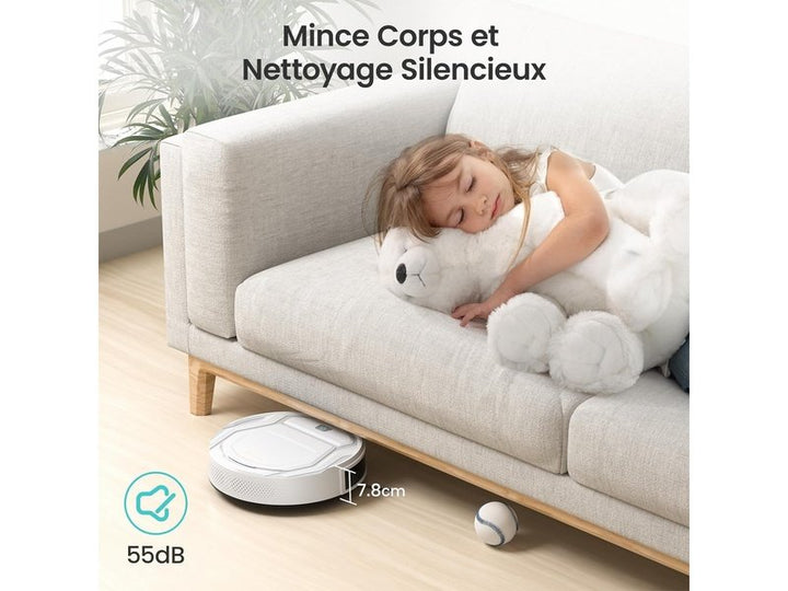 LEFANT - Aspirateur Robot Connecté Wifi avec 6 modes de nettoyage