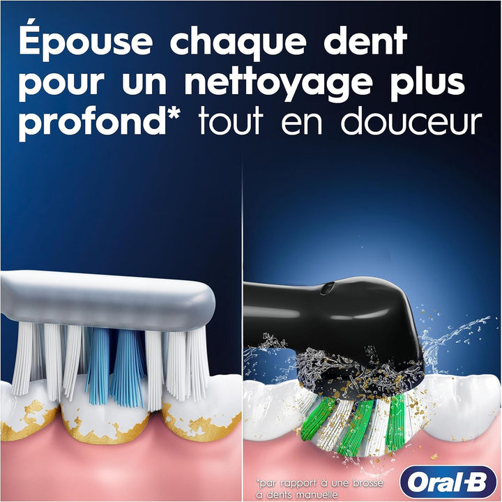 ORAL-B - Brosse à Dents Électrique Vitality Pro Noire – 1 Brossette Incluse