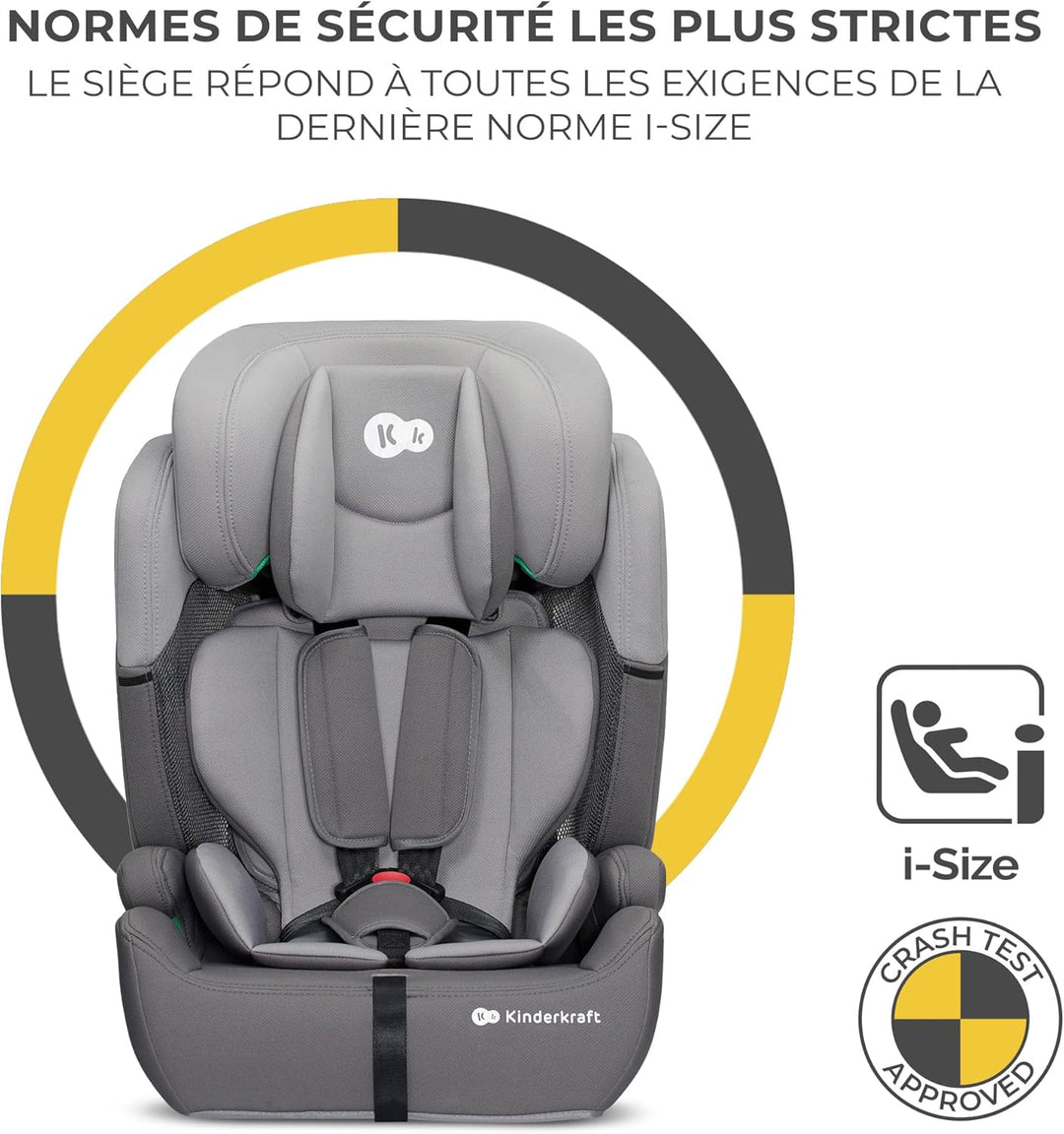 KINDERKRAFT COMFORT UP i-Size – Siège Auto Bébé Groupe 1/2/3 (9-36 kg)