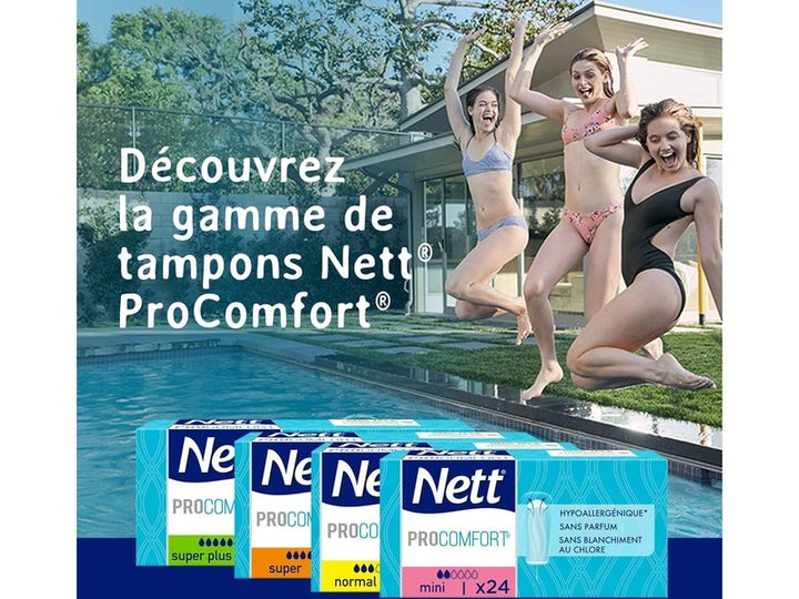 NETT - Tampon Confortable ProComfort Sans Applicateur X24 - Taille Normale