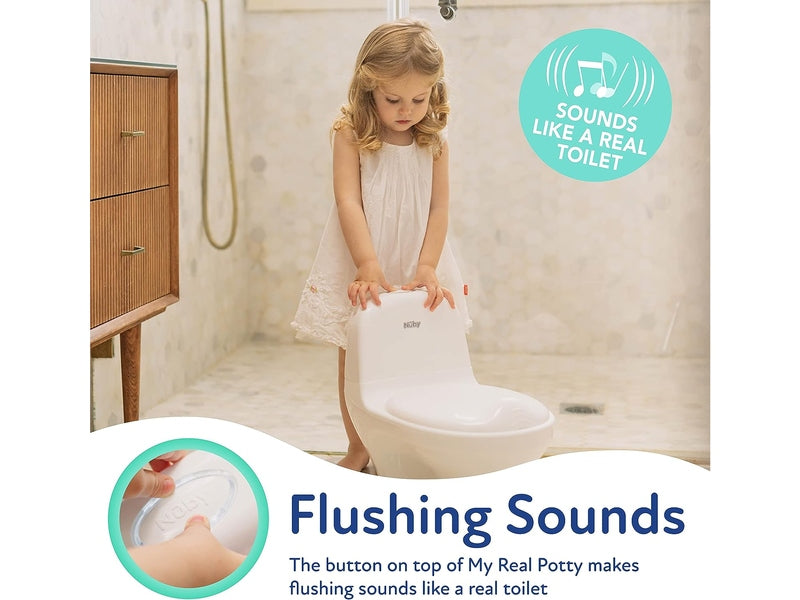 Pot Bébé NUBY Dr. Talbot’s – Avec Son de Chasse, Couleur Blanche