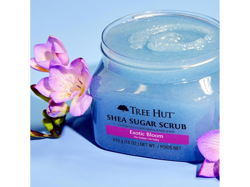 Tree Hut - Gommage au sucre de karité, Senteur Exotic Bloom - 510 g
