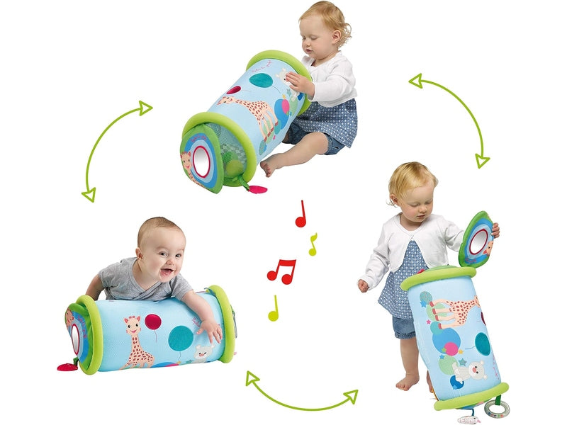 Sophie la Girafe Traversin d'activités  – Rouleau Ludique pour Bébé, Jouet Multifonctions