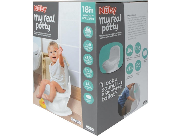 Pot Bébé NUBY Dr. Talbot’s – Avec Son de Chasse, Couleur Blanche