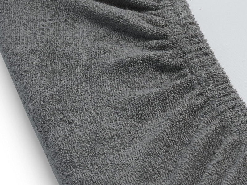 JOLLEIN - Housse de Matelas à Langer – Tissu Éponge Gris Storm