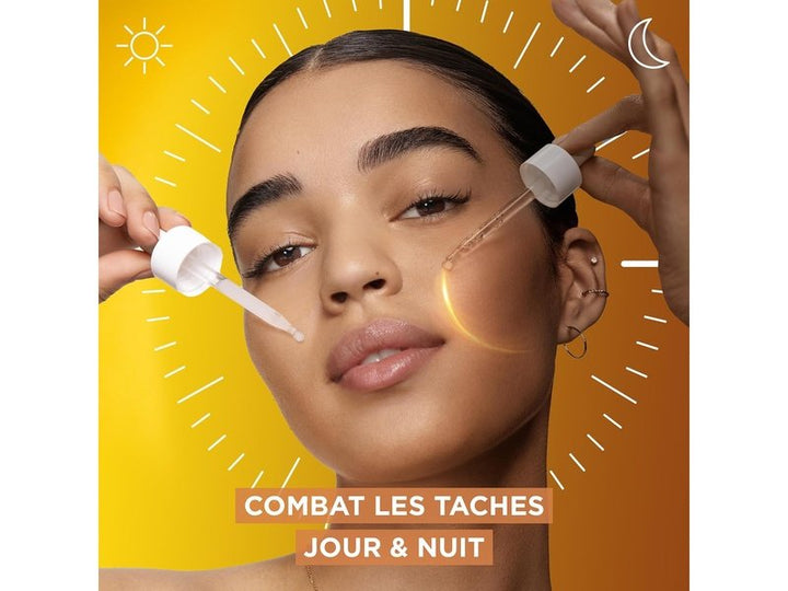 GARNIER SkinActive - Duo Sérum Anti-Tâche et Booster d'Eclat, Jour et Nuit - 2 x 30 ml