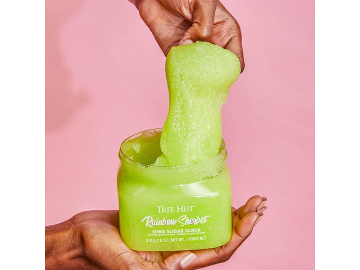 Tree Hut - Gommage corporel au sucre, Seneteur Sorbet arc-en-ciel et pêche - 510 g