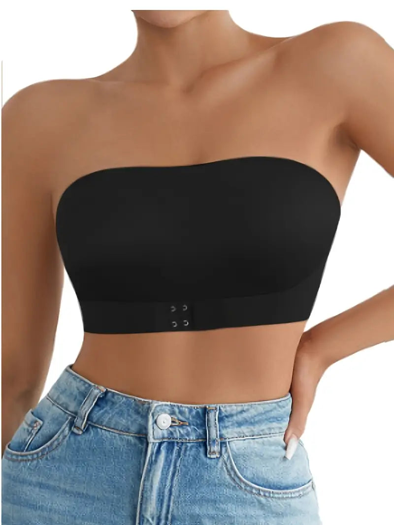 Soutien-gorge sans bretelles pour femme sans couture,  ajustement élégant et confortable, taille S noir