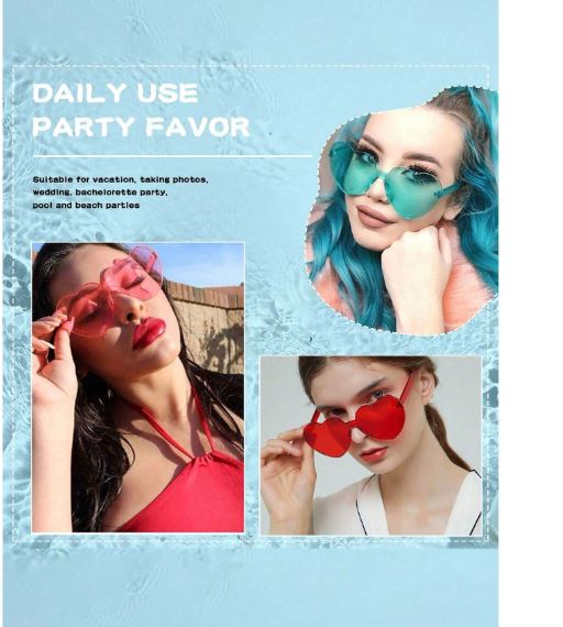 Lunettes chamarrées de couleurs bonbon avec des décorations en métal découpé , (couleur aléatoire)