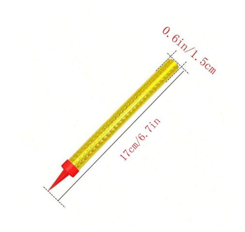Bougies de gâteau d'anniversaire dorées (6 pièces)