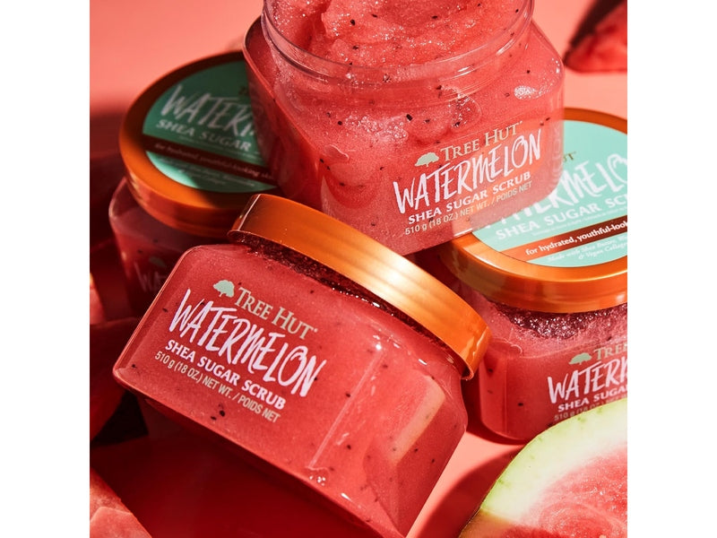 Tree Hut – Gommage au Sucre de Karité, Senteur Pastèque – 510 g
