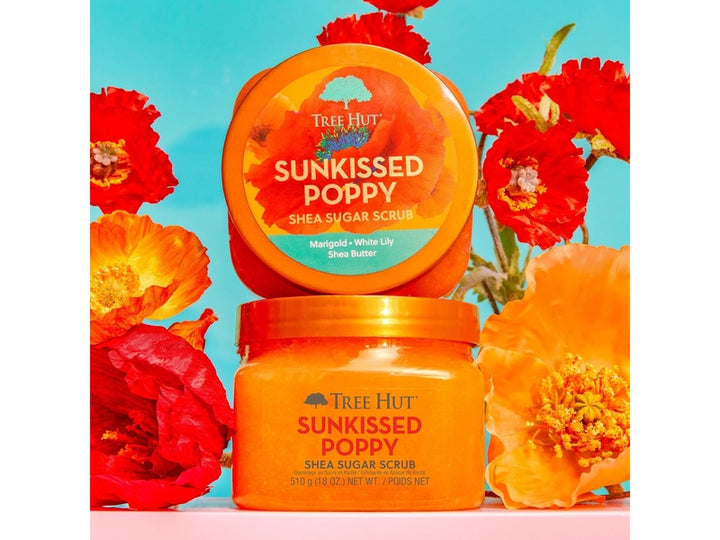 Tree Hut - Gommage au sucre de karité, Senteur Pavot Sunkissed - 510 g