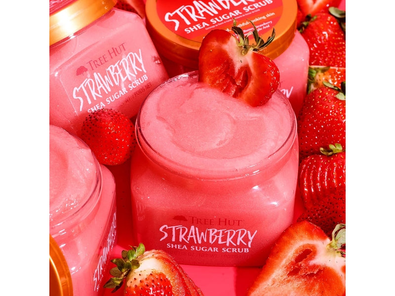 Tree Hut - Gommage au sucre de karité, Senteur  fraise - 510 g