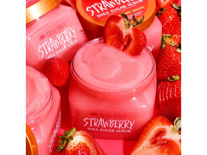 Tree Hut - Gommage au sucre de karité, Senteur  fraise - 510 g