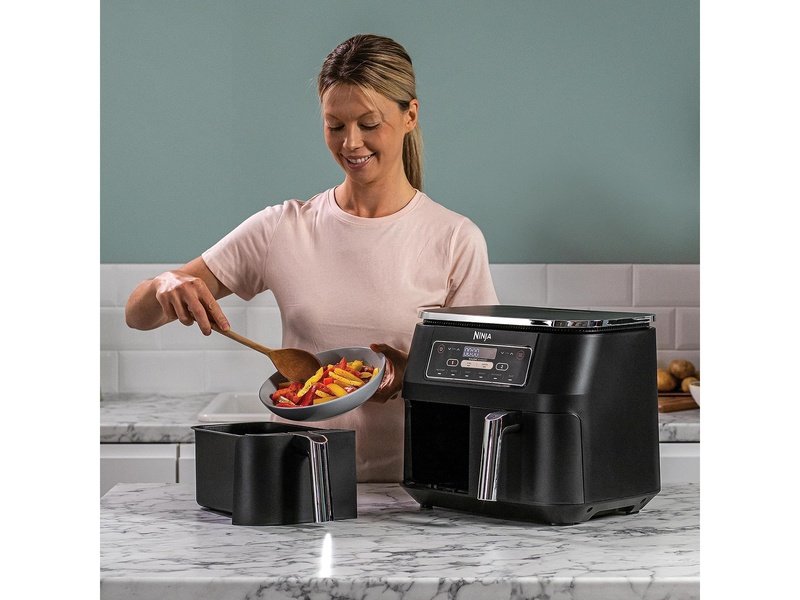 NINJA - Friteuse sans huile (Airfryer Dual Zone) - Double Zone Numérique