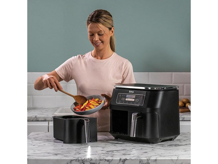NINJA - Friteuse sans huile (Airfryer Dual Zone) - Double Zone Numérique