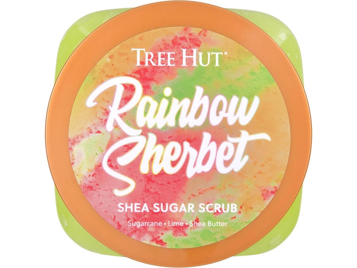 Tree Hut - Gommage corporel au sucre, Seneteur Sorbet arc-en-ciel et pêche - 510 g