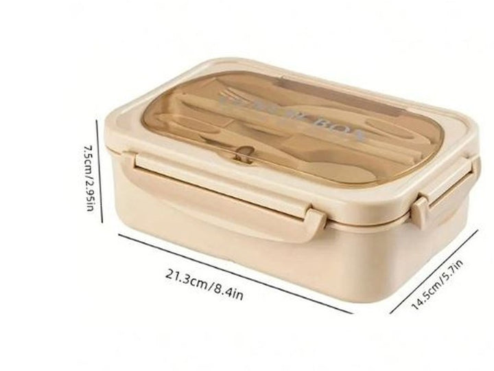 Lunchbox Isotherme avec Compartiments et Couverts – Kaki