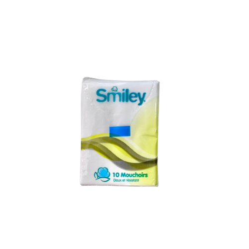 SMILEY – Paquet de mouchoirs en papier blancs 3 Plis