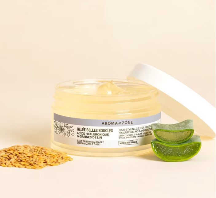 Gelée belles boucles acide hyaluronique et graines de lin Aroma-Zone – disponible à Dakar sur Dialy en 60 MIN