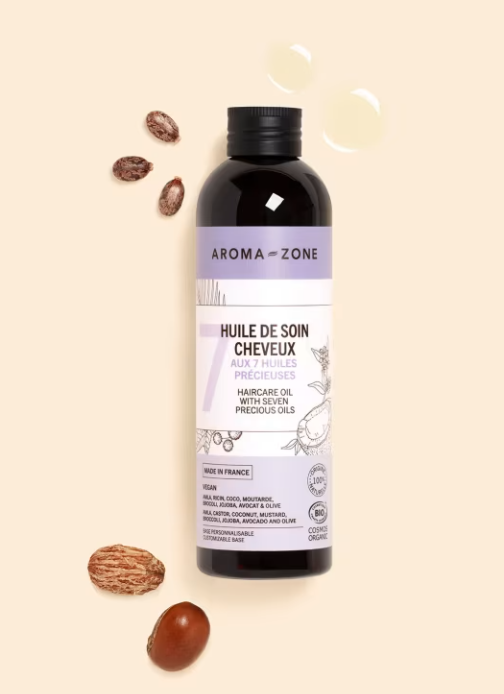 Huile de soin cheveux Aroma-Zone – disponible à Dakar sur Dialy en 60 MIN