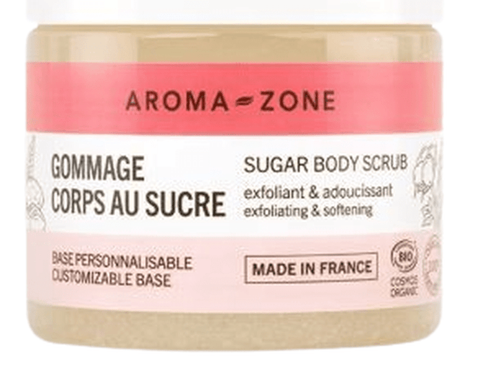 AromaZone - Gommage Corps au Sucre BIO, 200 g pour une peau douce et éclatante. Disponible à Dakar sur Dialy.sn