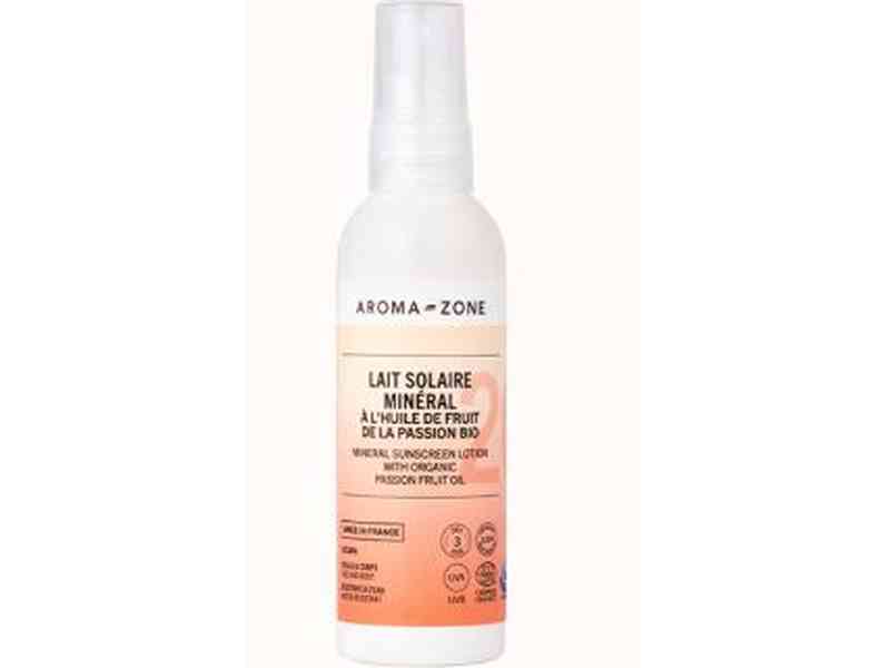 AromaZone - Lait Solaire Minéral SPF 20, 75 ml, protection solaire efficace et naturelle. Disponible à Dakar sur Dialy.sn
