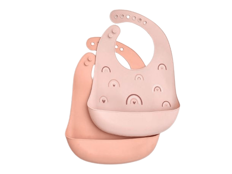 Bavoirs En Silicone Imperméables Et Étanches Pour Bébé, Unisexe, 2 Pièces