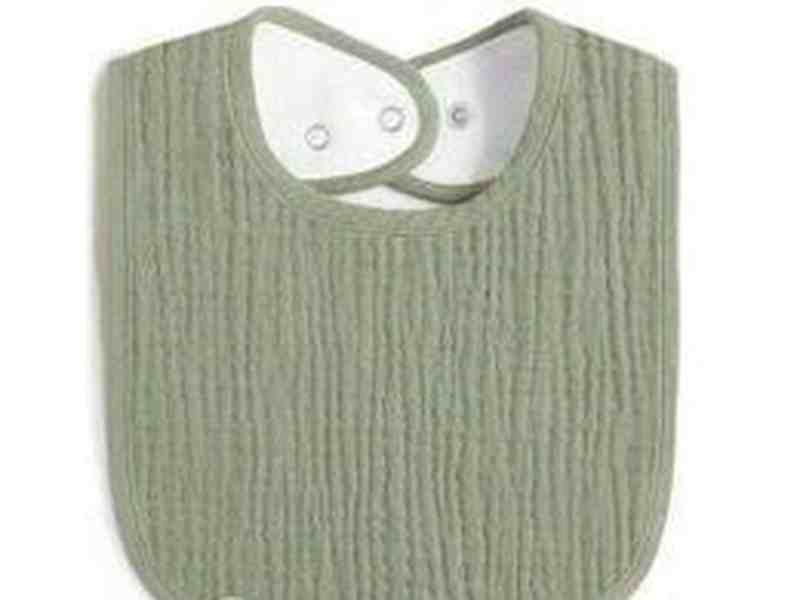Bavoirs Bébé Mousseline Vert – Lot de 8, Mixte Garçon & Fille