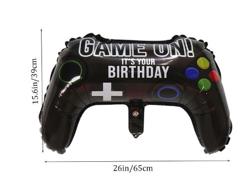 Ballon en forme de manette de jeu, ballon décoratif d'anniversaire créatif,4 pièces