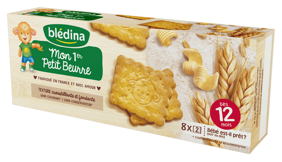 BLEDINA - Mon premier petit beurre Biscuit au blé, dès 12 mois - 133g