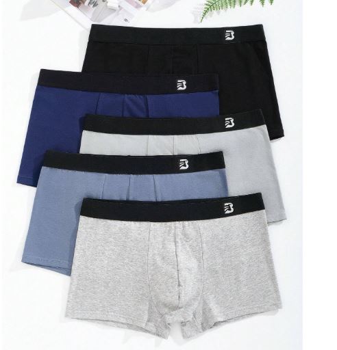 Lot de 5 Caleçons Homme BASICS – Taille M