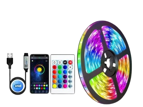 Bande LED Bluetooth – Ruban lumineux USB pour TV, déco d’ambiance, pièce ou bureau Dialy - Dakar