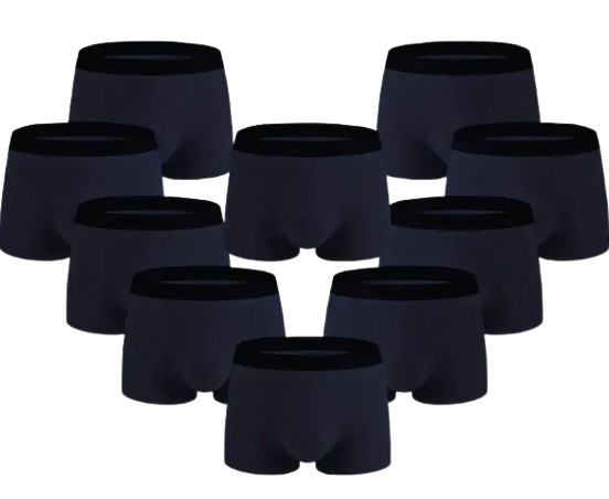 Boxers Homme Coton – Lot de 10, Couleurs Unies & Ultra Confort Dialy - Dakar