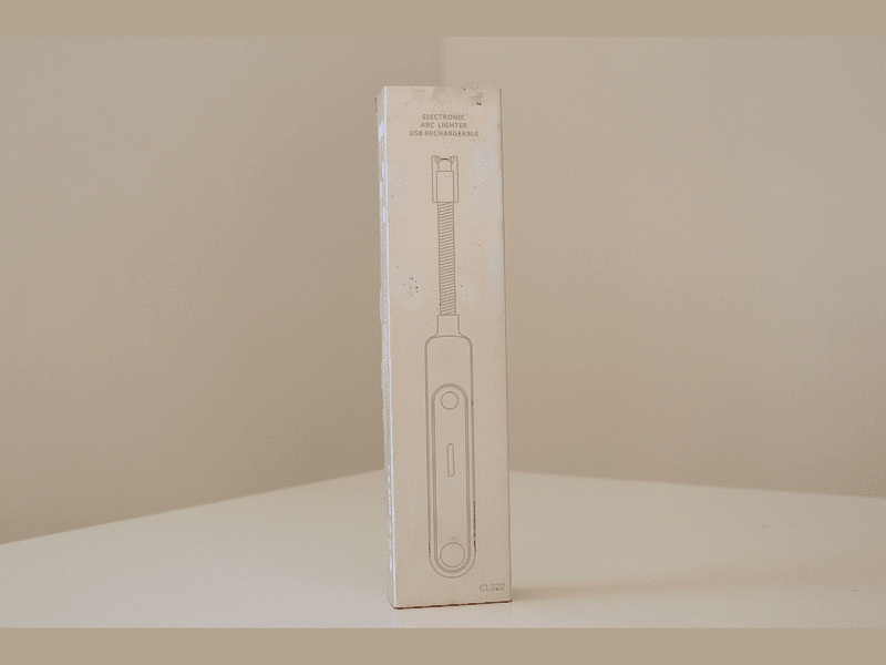 Briquet rechargeable à arc électrique couleur gris anthracite