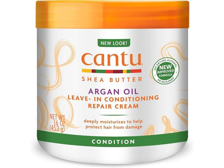 Crème réparatrice Cantu à l'huile d'argan - 453g, pour cheveux secs et abîmés. Hydrate, nourrit et répare. Disponible à Dakar sur Dialy.sn