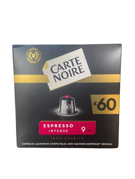 CARTE NOIRE - Capsules Café Espresso Intense Compatibles Nespresso x60 - 330g Dakar Dialy