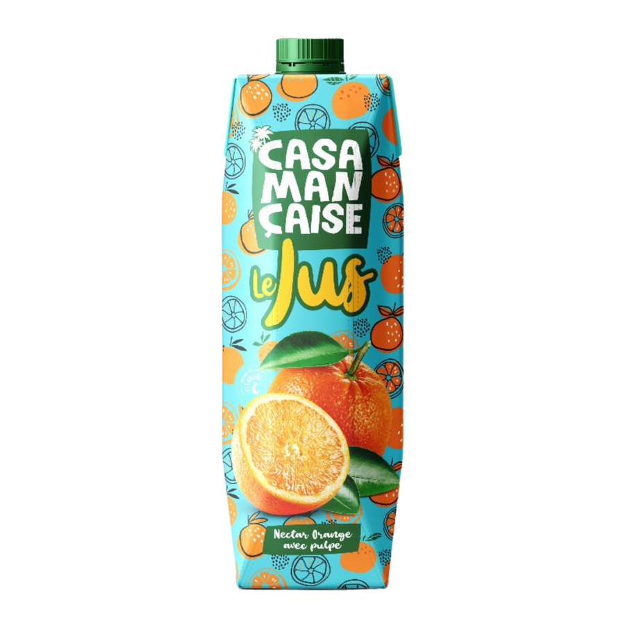CASAMANCAISE - Jus Nectar Orange 100% local - 1L Dakar Dialy
