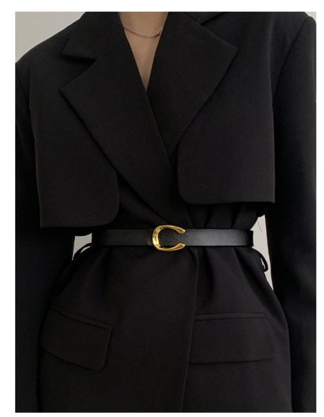 Ceinture Décontractée à Boucle Lettre – Style Quotidien