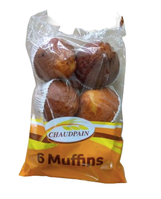 CHAUDPAIN - Lot de 6 muffins - 250g Dakar Dialy