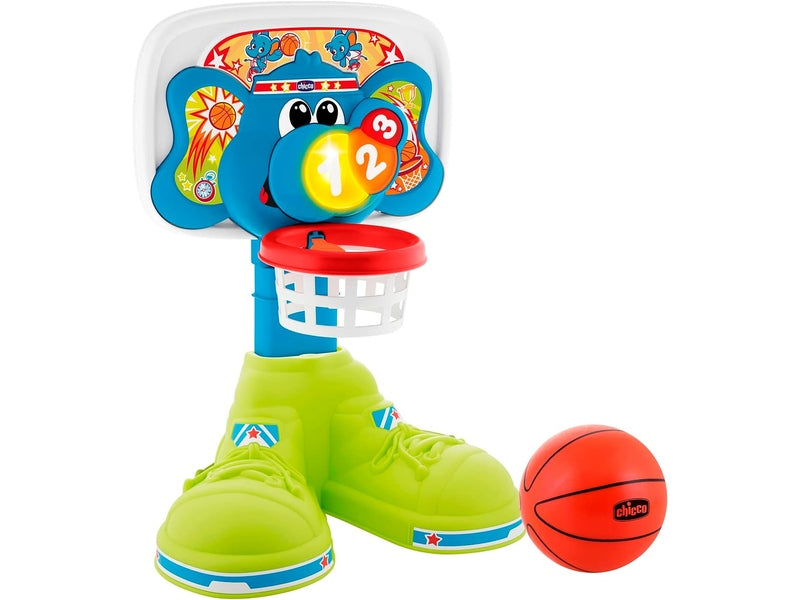 CHICCO - Ligue de Panier - Anneau de Basket Électronique avec Jeux et Musique intégrés Dakar - Dialy