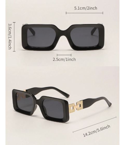 Lunettes de Soleil Carrées Femme – Monture Plastique Mode