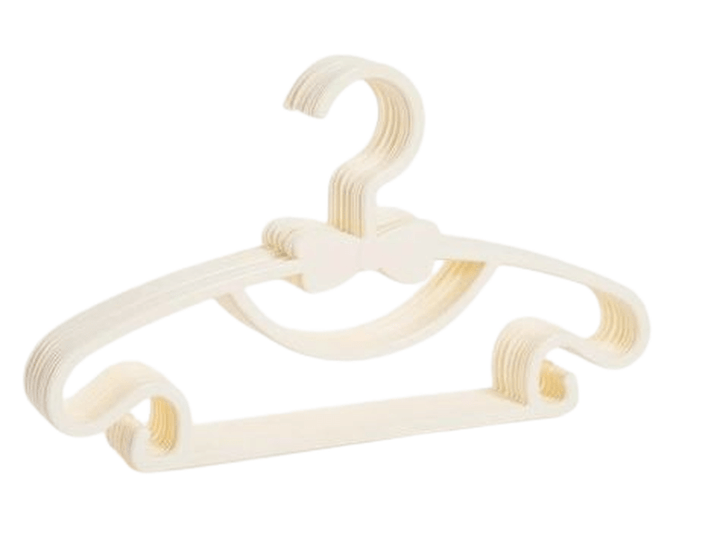 Lot de 20 Cintres Enfant Antidérapants – Blanc, Léger & Pratique