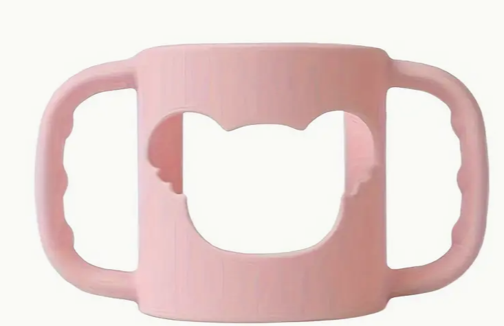 Manchon de Biberon Bébé – Silicone Antidérapant avec Motif Cartoon