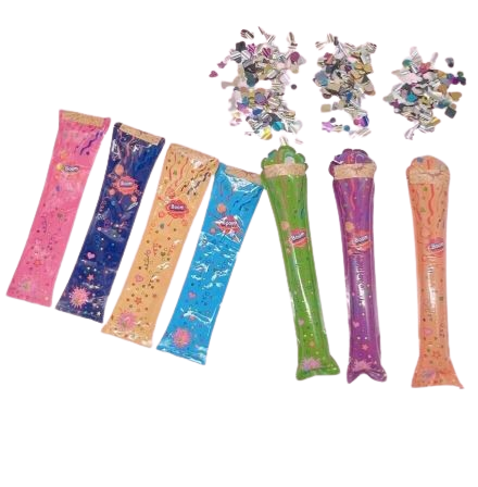 Canons à confettis surprise – 5 pièces, couleurs aléatoires Dialy - Dakar