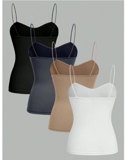 Ensemble 4 Débardeurs Femme – Minimalistes & Décontractés