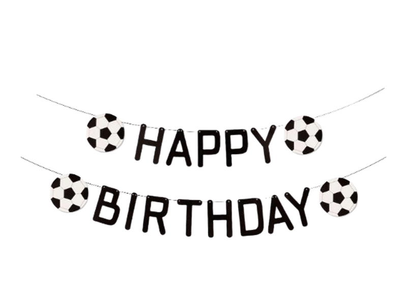 Bannière De Décoration D'arrière-plan Pour Une Fête D'anniversaire À Thème De Football