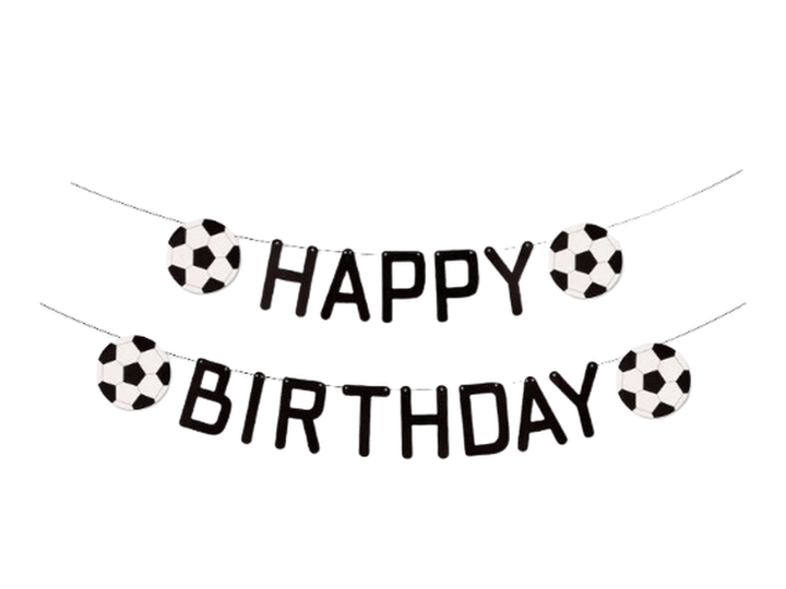 Bannière De Décoration D'arrière-plan Pour Une Fête D'anniversaire À Thème De Football