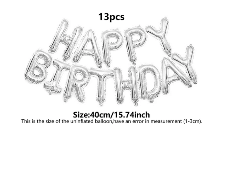 Ballon décoratif avec design de lettre moderne pour la fête d'anniversaire