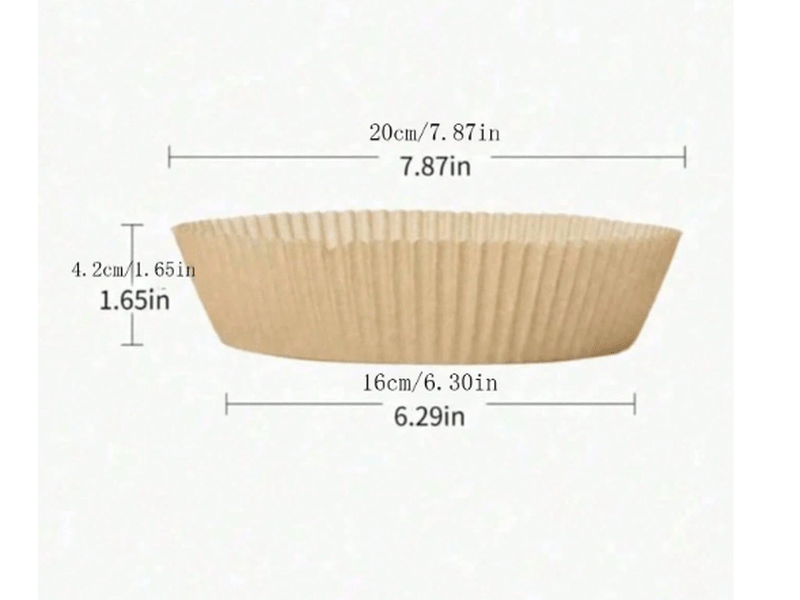 Papier sulfurisé anti-adhésif pour Air Fryer – 100 pièces